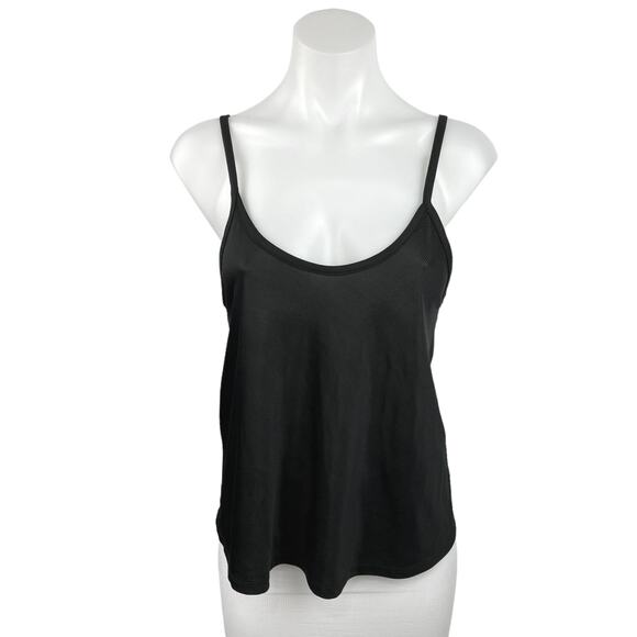 Zara Comisole Black Sleeveless Scoop Neck Spaghetti Strap Cami Tank Top Size S - Picture 1 of 3